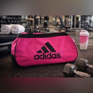 NWT Adidas Pink and Black Women's Duffle Gym Bag